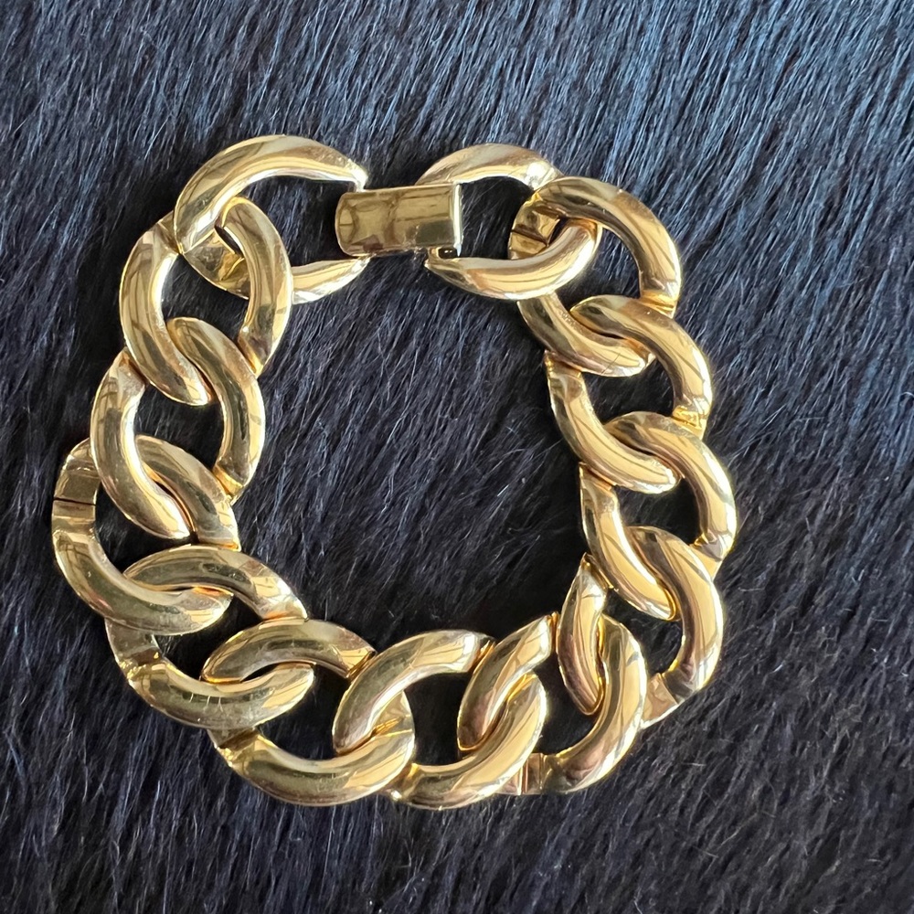 Napier Gold-Tone Link Necklace and Bracelet Set - Picture 5 of 5